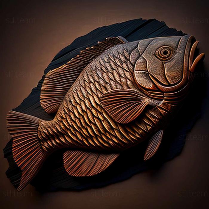 3D model Labidochromis hongi fish (STL)